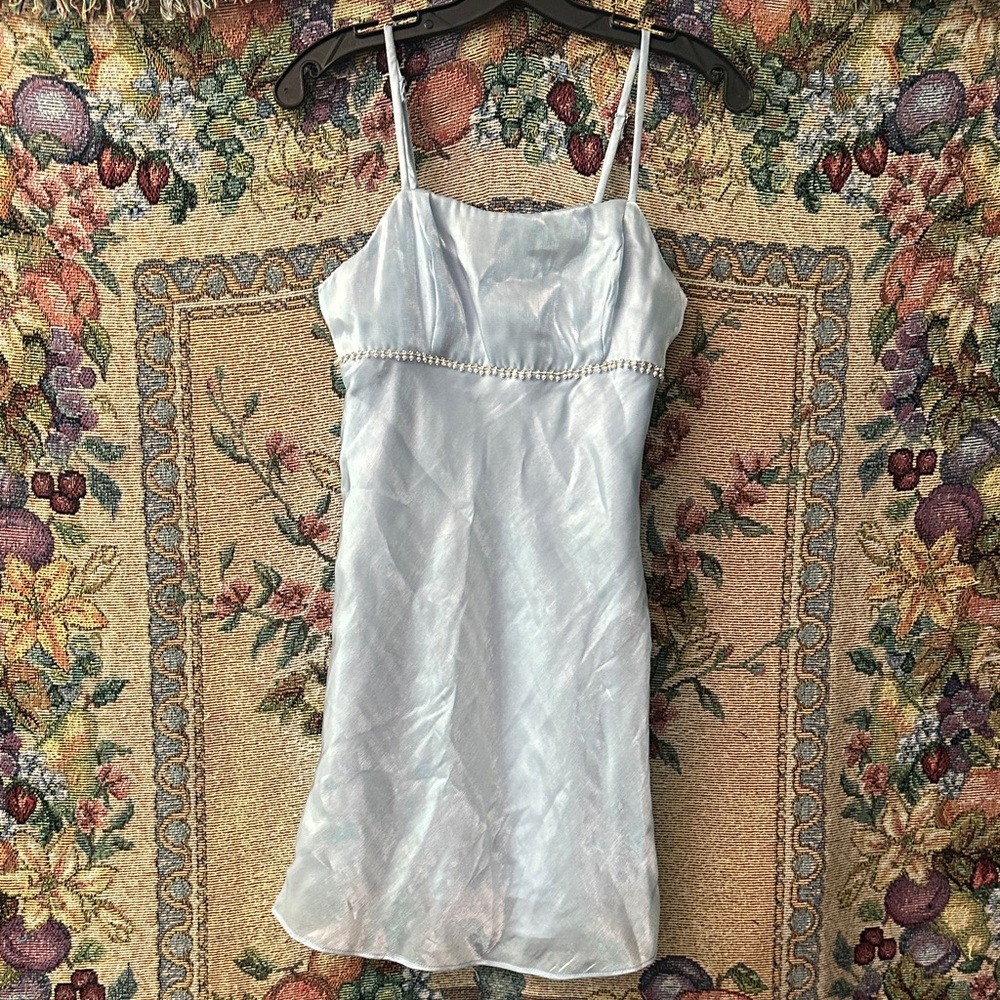 NWT dusty blue girl dress